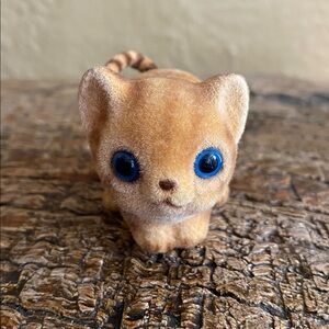 🐈Vintage🐈Josef Miniature Flocked Cat Figurine